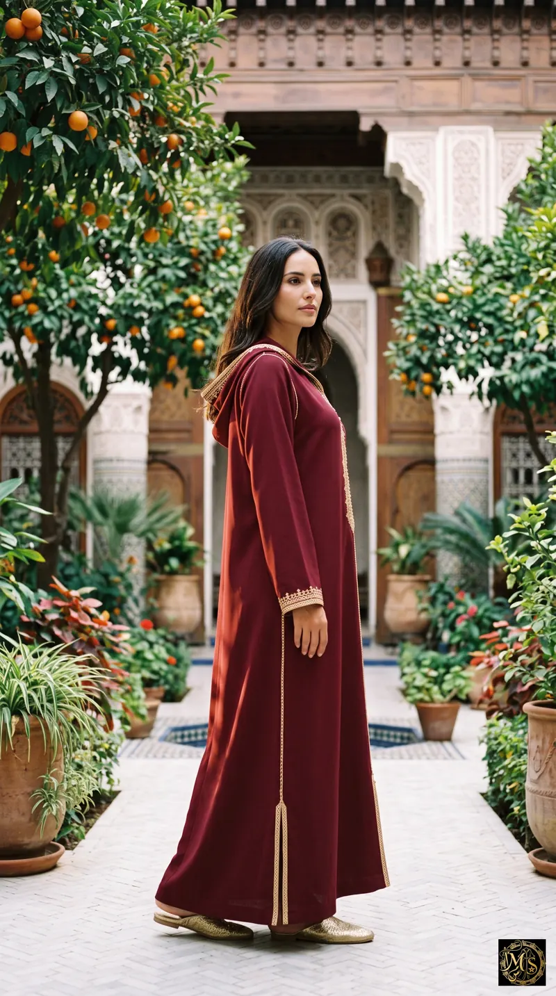 The Bordeaux Djellaba — side view