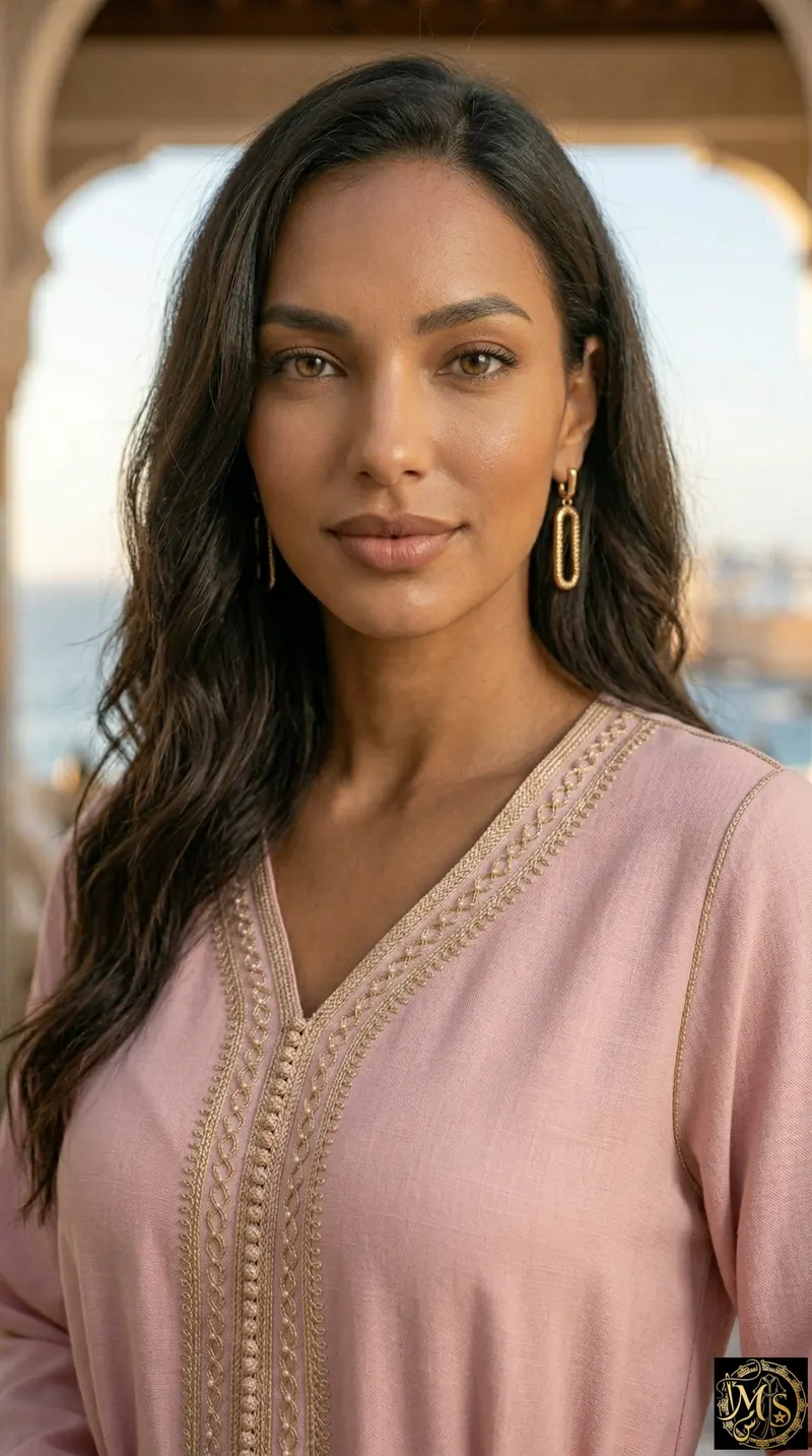The Rose of Essaouira — close-up of the embroidery
