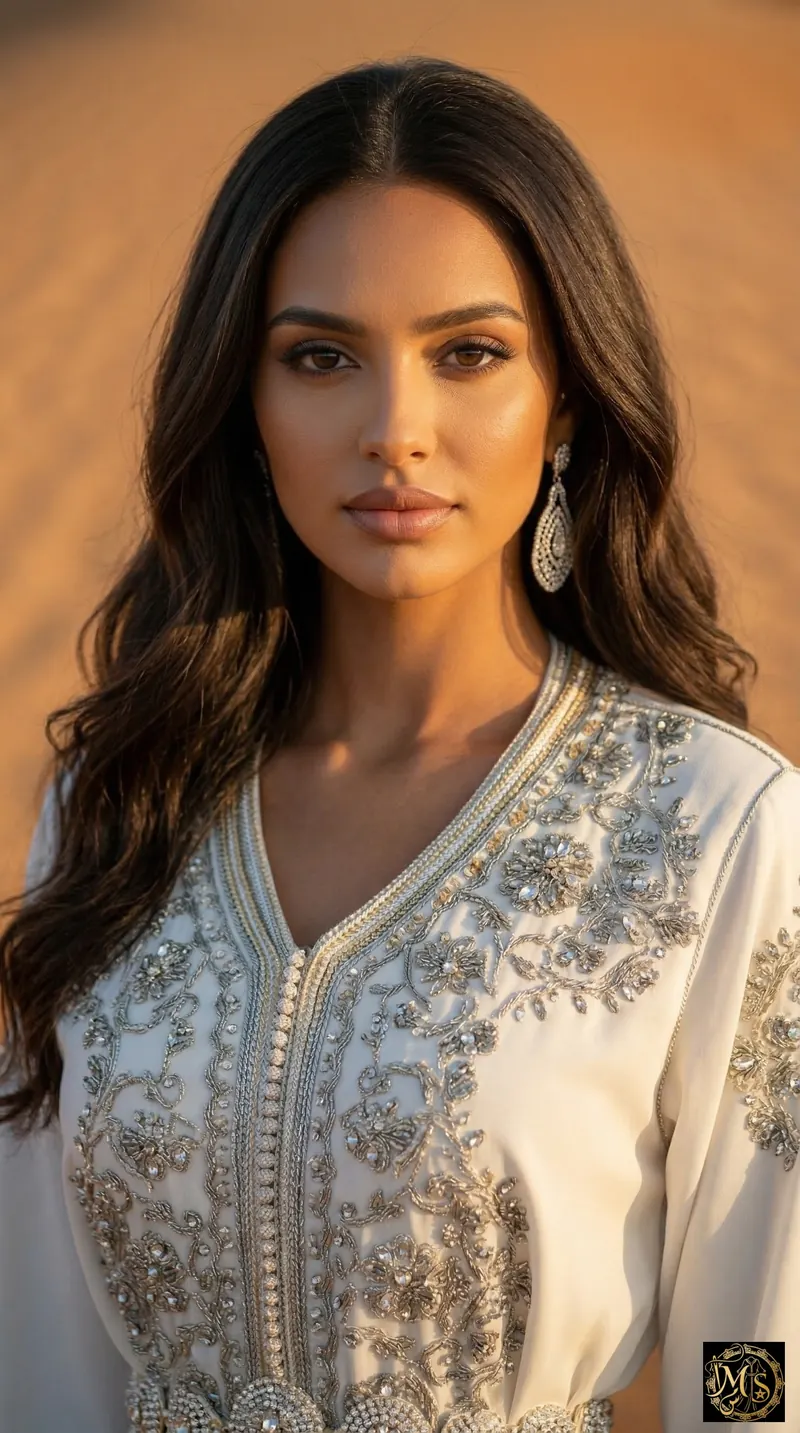 The Saharan Star — close-up of the embroidery
